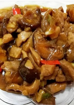 Foto resep Ayam kungpao jamur