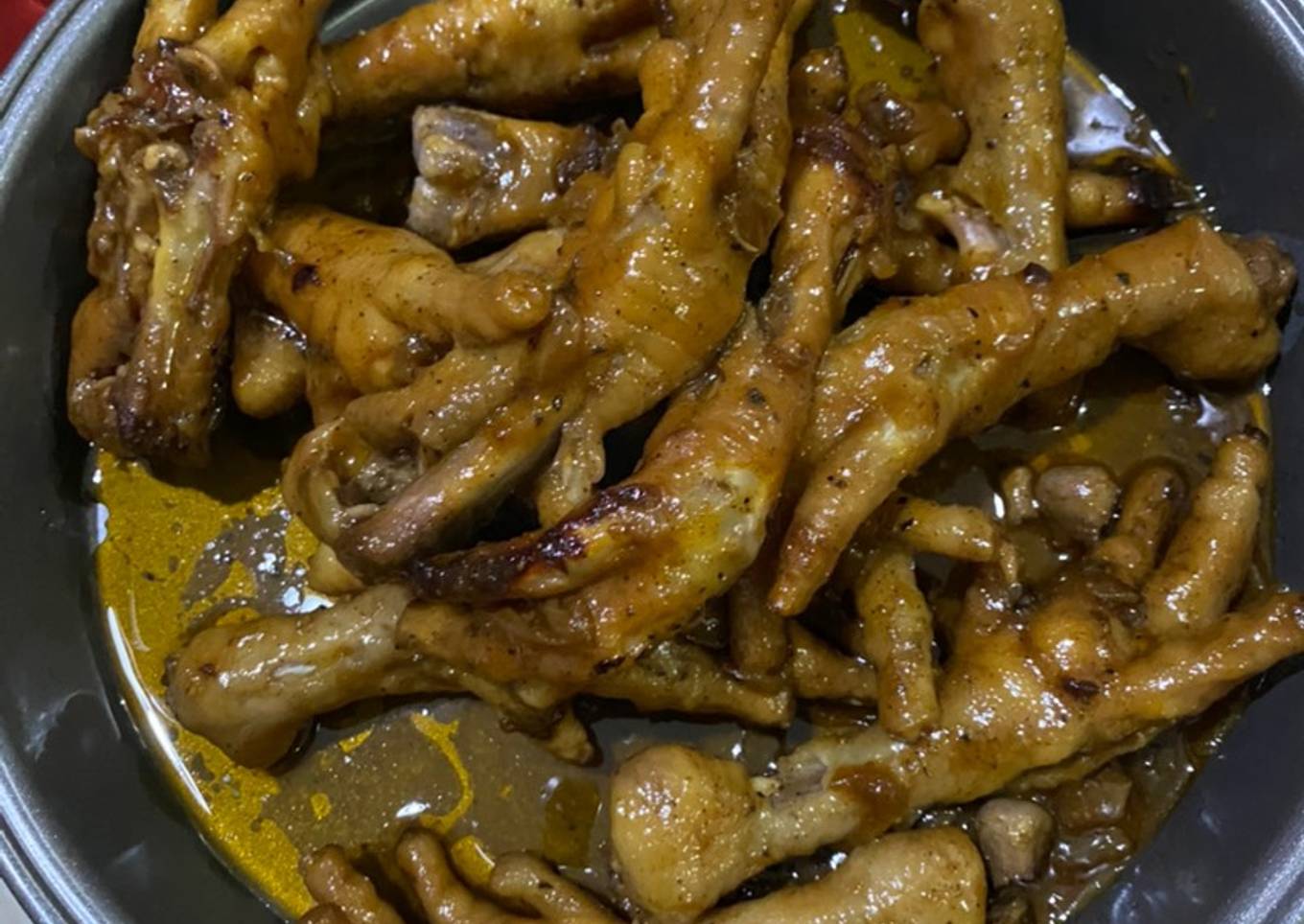 Ceker ayam bumbu lada hitam
