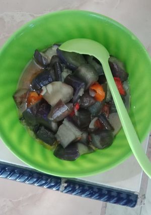 Foto resep Tumis terong pedas