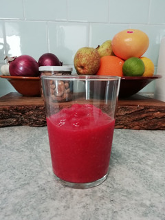 Una foto de Smoothie pera + fresa