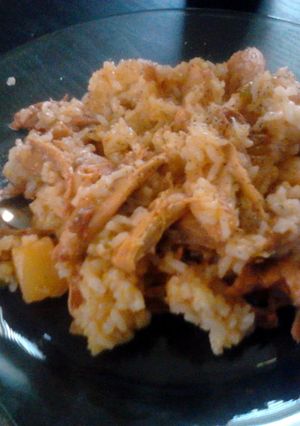 A picture of hawaiin chicken.