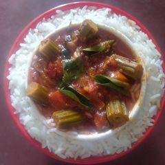A picture of Drumstick Curry.