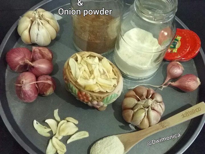 Standar Resep termudah buat Bumbu dasar putih (bubuk bawang putih dan bubuk bawang merah)  gurih