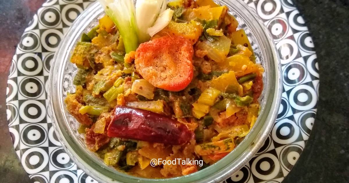 Onion Leaves Curry With Mustards Paste Recipe by Dr. Madhumita Mishra