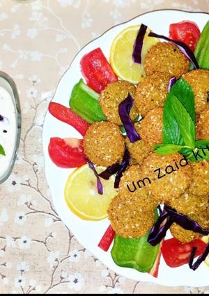 صورة لوصفة فلافل سورية شهية 😋