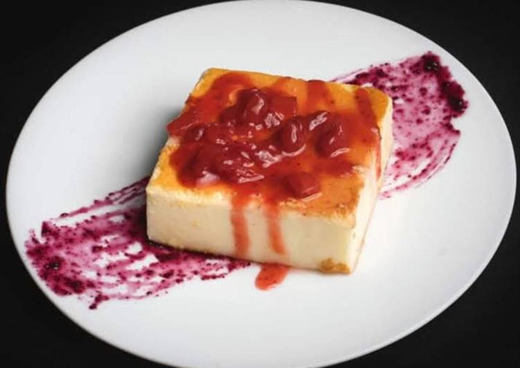 Tarta de queso y frutos rojos