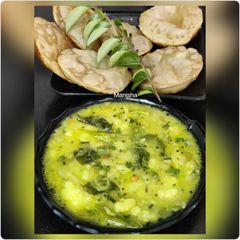 A picture of South Indian Poori Masala.