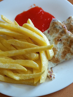 A picture of Chips mayai.