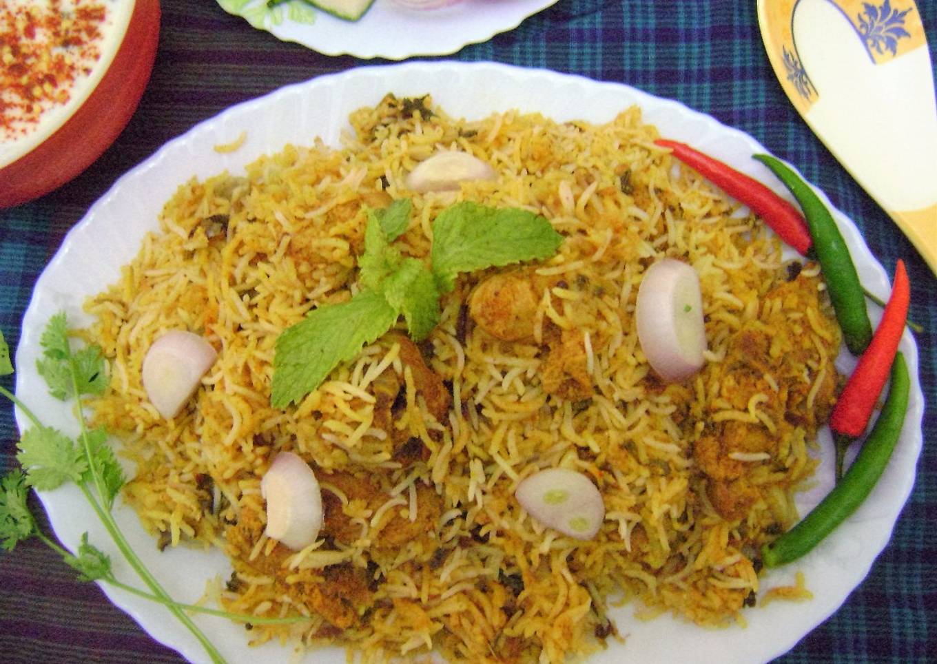 Achari Mutton Dum Biryani