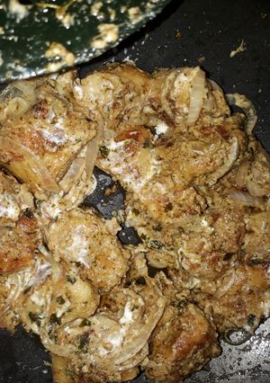 A picture of Resturent style Malai champ.