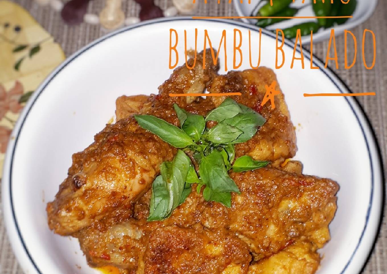 Ayam dan Tahu Bumbu Balado