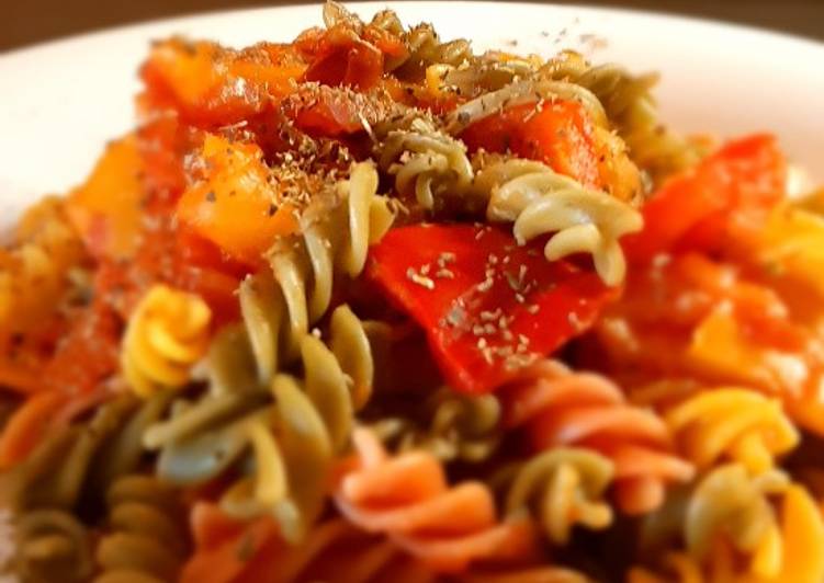 How to Prepare Speedy Fusilli tricolore con peperoni