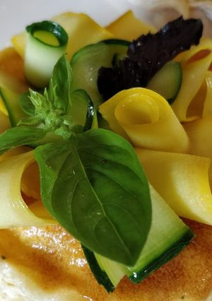 Une photo de Tartelettes au fromage de chèvre et courgettes