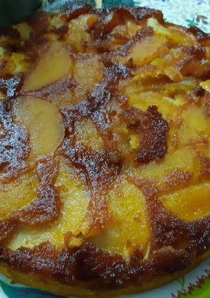 Una foto de Torta de Manzanas invertidas
