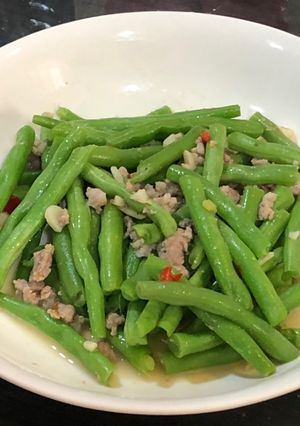 肉末炒四季豆 的食譜成品照片