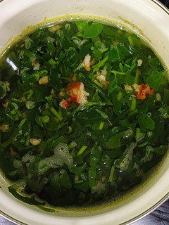 Hình của món Rau mồng tơi nấu tôm.