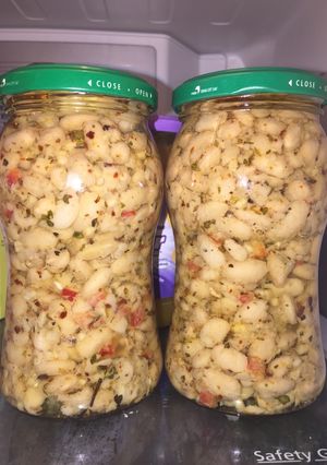 Una foto de Porotos al escabeche