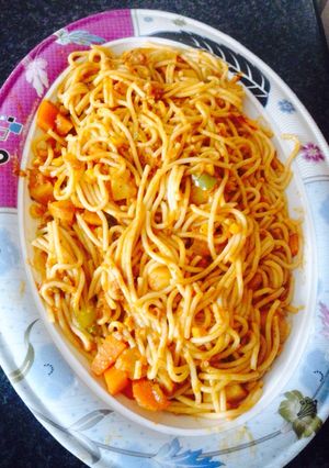 صورة لوصفة معكرونة بالتونة 🍜