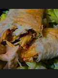 Φλογέρες από τορτίγιες "taquitos" με κοτόπουλο & τυριά, με σως / ντιπ μαγιονέζας ✨
