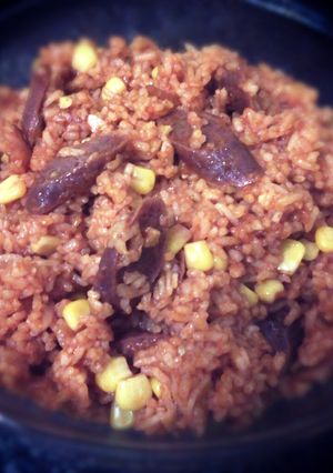 A picture of Chorizo Fried Rice.