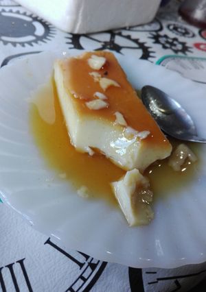 Una foto de Flan casero !