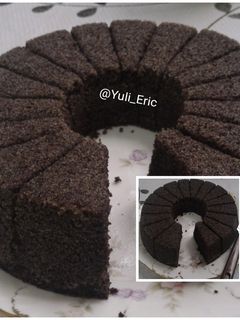 Foto resep Bolu Ketan Hitam kukus yg moist