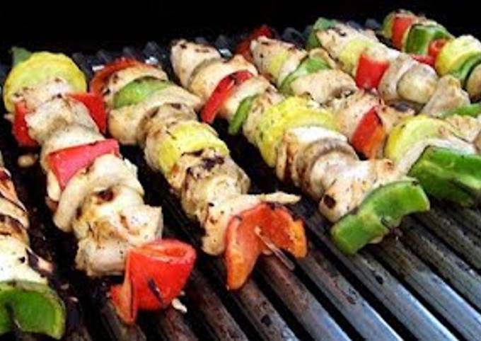 Garlic Lime Chicken Kabobs