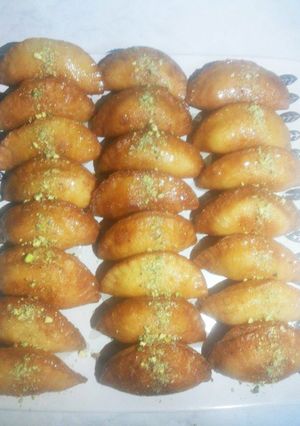 صورة لوصفة طريقة عمل قطايف سميد