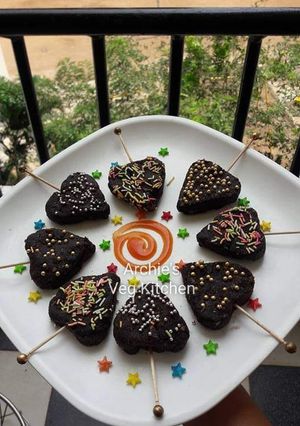 A picture of Chocolate paneer lollipop.