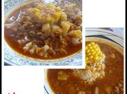 Una foto de arroz con choclo zanahoria