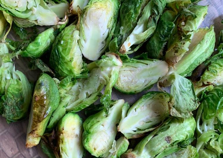 Simple Way to Prepare Super Quick Homemade Sweet and’ Spicy Crispy Brussel Sprouts