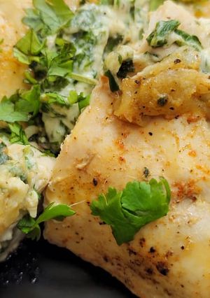 A picture of Spinach Stuffed Chicken.