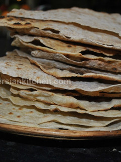 عکسی از دستور نان لواش