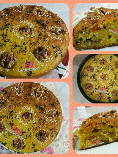 عکسی از دستور کیک کدو حلوایی مژده پز 🎃