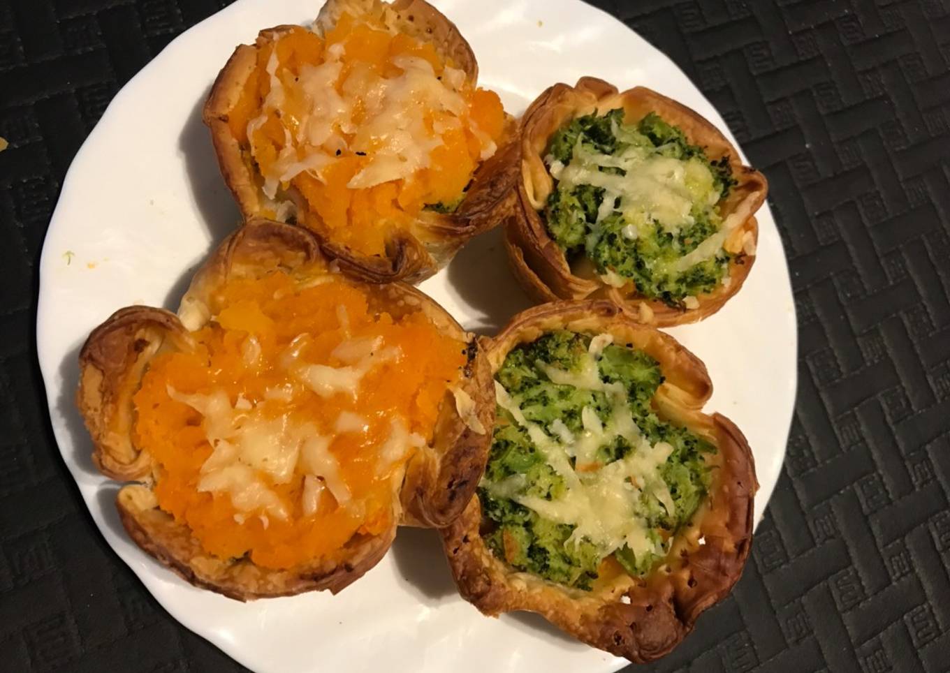 Canastitas de calabaza y brócoli