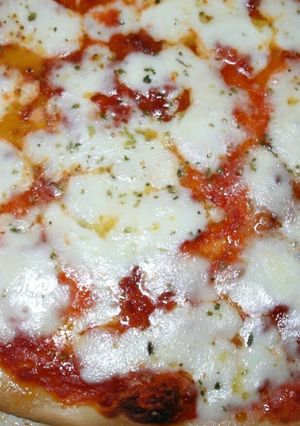Una foto de Pizza con masa de avena