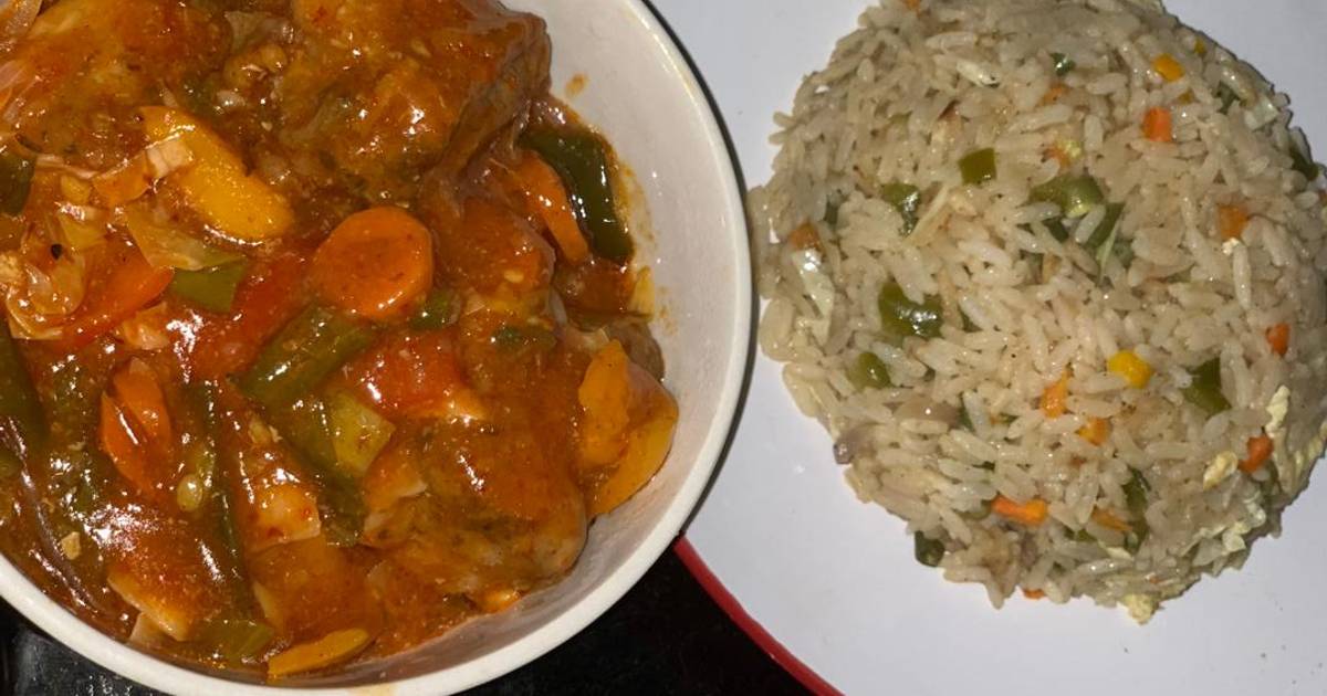 Gizzard sauced with rice Recipe by Chikodi amadi Cookpad