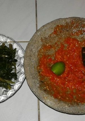 Foto resep Kangkung sambal jeruk