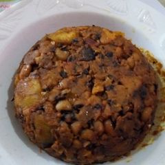 A picture of Porridge Beans mixed with Sweet Potatoes #teamabuja.
