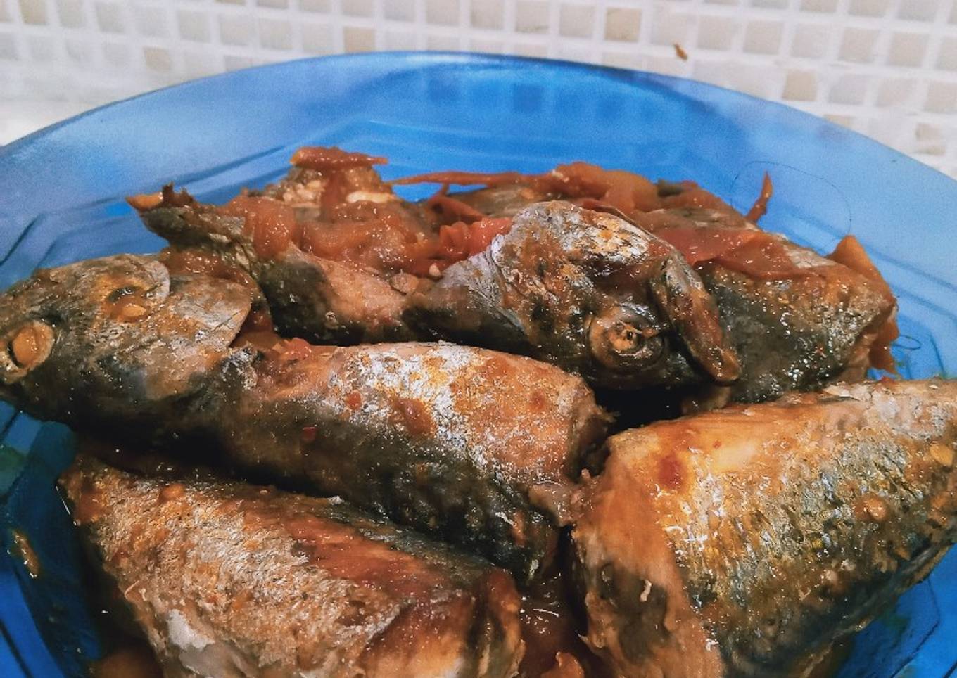 Tongkol goreng saus rica
