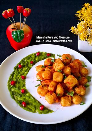A picture of Sabudana Potato Nuggets - Navratri Night Bites - Farali Snacks.