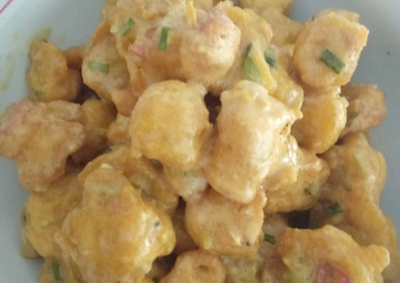 Tahu Crispy saos Telur Asin