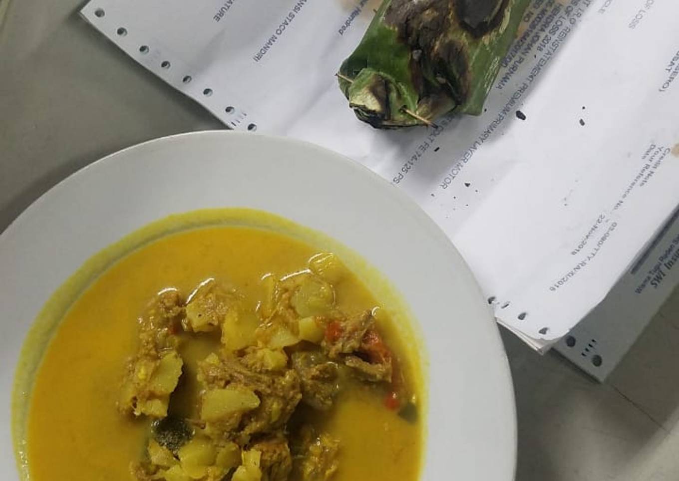 Soto babat + daging betawie