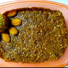 A picture of Walnut Almond Halwa.