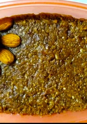 A picture of Walnut Almond Halwa.