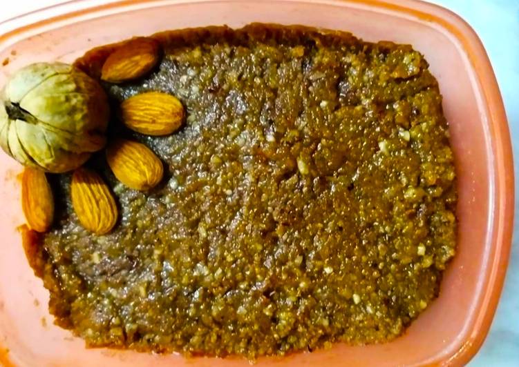 Walnut Almond Halwa