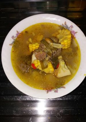Foto resep Sayur Goreng Asem Iga sapi