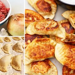 A picture of Fullblood Wagyu Beef Pierogies.