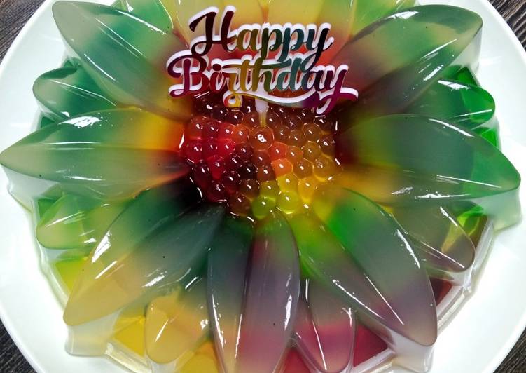 Resep 395.Puding Pelangi | Resep Membuat 395.Puding Pelangi Yang Lezat Sekali