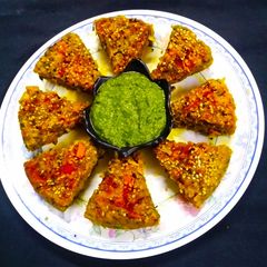 A picture of Mix Vegetables Dhokla.